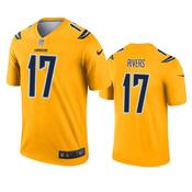 Men's San Diego Chargers Philip Rivers Inverted Legend Jersey - Gold image