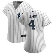 Women's New York Yankees Lou Gehrig Replica Home Jersey - White image