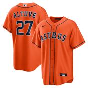 Men's Houston Astros Jose Altuve Alternate Player Name Jersey - Orange image