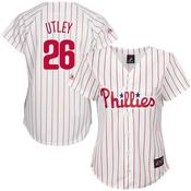 Women's Philadelphia Phillies Chase Utley Replica Home Jersey - White image