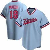 Mens Minnesota Twins Kenta Maeda Cool Base Replica Jersey Light Blue image