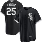 Men's Chicago White Sox Andrew Vaughn Cool Base Replica Alternate Jersey - Black image