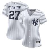 Women's New York Yankees Giancarlo Stanton Home Player Jersey - White image