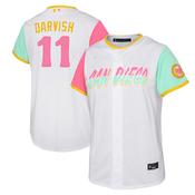 Youth San Diego Padres Yu Darvish City Connect Replica Jersey - White image