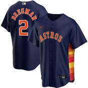 Mens Houston Astros Alex Bregman Cool Base Replica Jersey Navy image