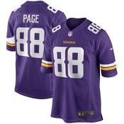 Men's Minnesota Vikings Alan Page Game Retired Player Jersey Purple image
