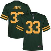 Youth Green Bay Packers Aaron Jones Alternate Game Player Jersey Green image