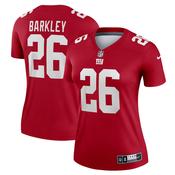 Women's New York Giants Saquon Barkley Inverted Legend Jersey Red image