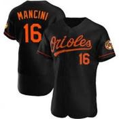 Mens Baltimore Orioles Trey Mancini Cool Base Replica Jersey Black image