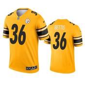Men's Pittsburgh Steelers Jerome Bettis Inverted Legend Jersey - Gold image