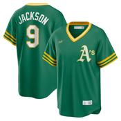Men's Oakland Athletics Reggie Jackson Road Cooperstown Collection Player Jersey - Kelly Green image
