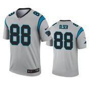 Men's Carolina Panthers Greg Olsen Inverted Legend Jersey - Silver image