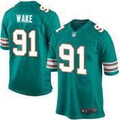 Men's Miami Dolphins Cameron Wake Alternate Game Jersey Aqua Green image