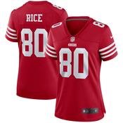 Women's San Francisco 49ers Jerry Rice Retired Player Game Jersey Scarlet image