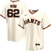 Youth San Francisco Giants Logan Webb Cool Base Replica Jersey - Cream image