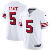 Men's San Francisco 49ers Trey Lance Vapor Jersey - White image