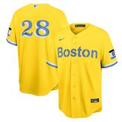 Men's Boston Red Sox J.D. Martinez City Connect Replica Jersey - Gold image