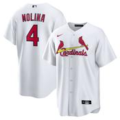 Men's St. Louis Cardinals Yadier Molina Home Player Name Jersey - White image