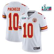 Men's Kansas City Chiefs Isiah Pacheco Super Bowl 57 Game Vapor Jersey White image