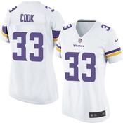 Women's Minnesota Vikings Dalvin Cook Game Vapor Jersey White image