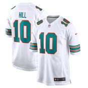 Men's Miami Dolphins Tyreek Hill Alternate Game Jersey White image