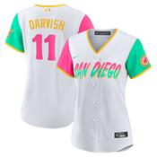 Women's San Diego Padres Yu Darvish City Connect Replica Jersey - White image
