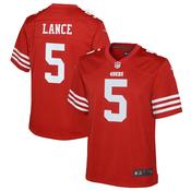 Youth San Francisco 49ers Trey Lance Game Jersey Scarlet image