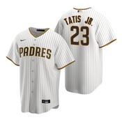 Men's San Diego Padres Fernando Tatis Jr. White Brown Replica Home Jersey image