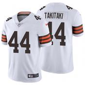 Men's Cleveland Browns Sione Takitaki Vapor Jersey - White image