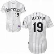 Youth Colorado Rockies Charlie Blackmon Cool Base Replica Jersey White image