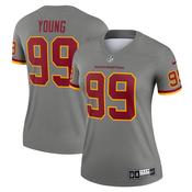 Women's Washington Football Team Chase Young Inverted Legend Jersey Gray image