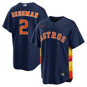 Men's Houston Astros Alex Bregman Alternate Player Name Jersey - Navy image