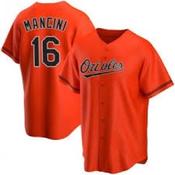 Mens Baltimore Orioles Trey Mancini Cool Base Replica Jersey Orange image
