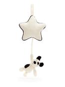 Bashful Black and Cream Puppy Musical Pull