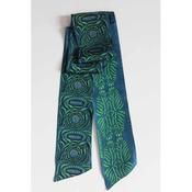 Camille silk green headband