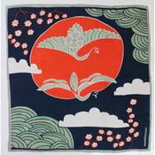 Mini marine navy scarf