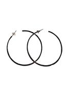 Silver hoops 50mm