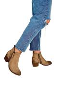 Refresh 176156 Women's Beige Western Ankle Boots