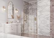 Olympia Hinged Door 900 Brushed Brass image