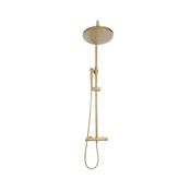 Core Rise Brushed Brass Round