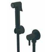 Round Douche Diverter Kit with 1.5m Hose - Black
