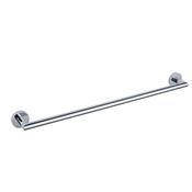 Round Single Towel Rail 600mm - Chrome image