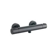 Round Thermostatic Bar Valve - Black