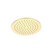 Stainless Steel Round Rain Shower Head 250mm - Brushed Brass