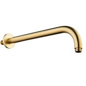 Round Wall Mounted Shower Arm - Brushed Brass