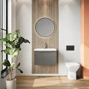 Dax 500mm Wall-Hung Bathroom Cabinet with Basin - Grey