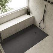 Andora Slate Rectangular Shower Tray 1400 x 900mm - Anthracite