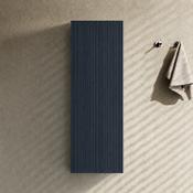 Fluted 900mm Wall Mounted Tall Storage Cabinet - Midnight Shadow image