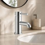 Pisa Round Basin Tap &amp; Waste - Chrome image