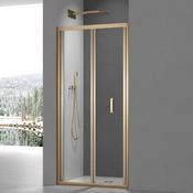 Roma Bifold Shower Door 800mm- Brushed Brass